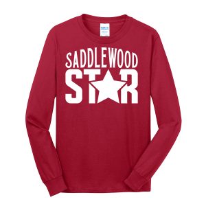 Long Sleeve Core Blend Tee Saddlewood Star Red