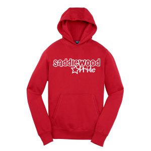 Pullover Hooded Sweatshirt Saddlewood Pride Red